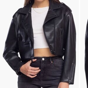 Blanknyc High Standard Moto Jacket Vegan Leather Size XL